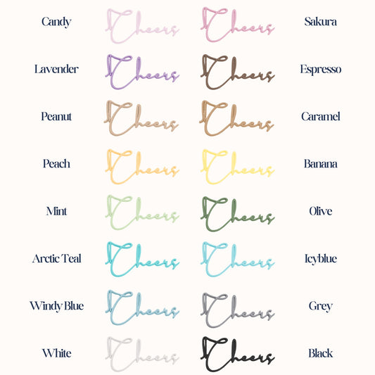 "Cheers" Sample Drink Topper